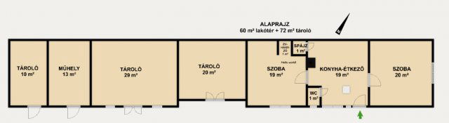 Eladó családi ház, Szakonyon 32 M Ft, 2 szobás