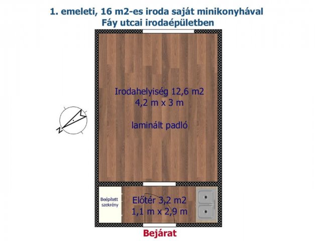 Kiadó iroda, Budapesten, XIII. kerületben 67 E Ft / hó
