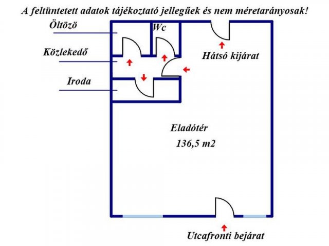 Eladó üzlethelyiség, Balassagyarmaton 87.9 M Ft