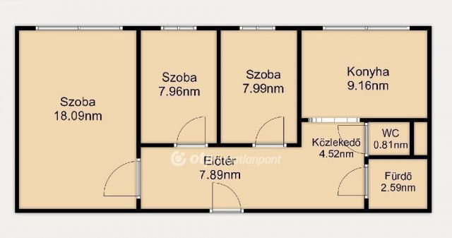 Eladó panellakás, Budapesten, XIX. kerületben 62.9 M Ft