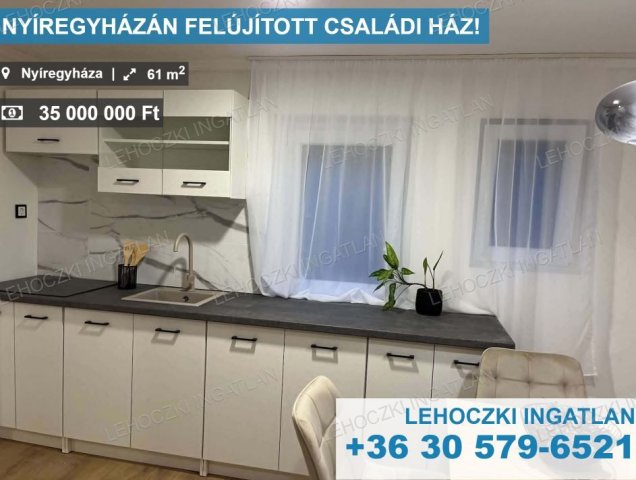 Eladó családi ház, Nyíregyházán 35 M Ft, 3 szobás
