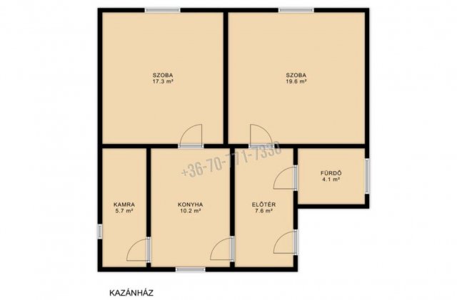 Eladó családi ház, Hevesen 15 M Ft, 2 szobás