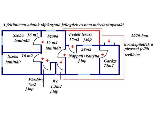 Eladó családi ház, Szügyön 48.9 M Ft, 3+4 szobás