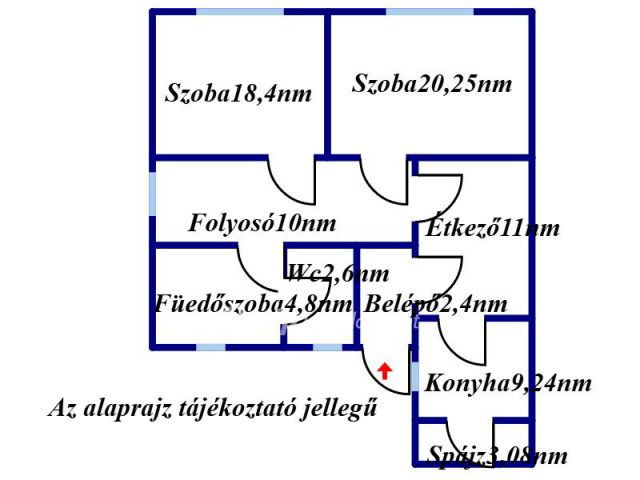 Eladó családi ház, Hajdúszováton 34 M Ft, 2 szobás