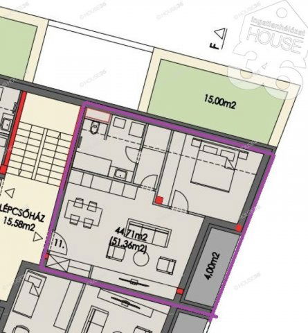 Eladó téglalakás, Kecskeméten 74.9 M Ft, 2 szobás