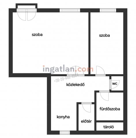 Eladó téglalakás, Szegeden 73 M Ft, 2 szobás