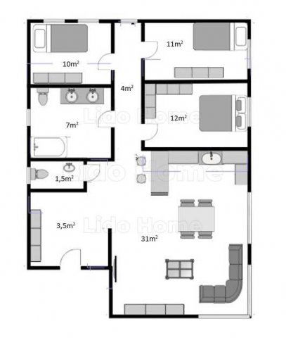 Eladó családi ház, Királyszentistvánon 66.5 M Ft, 3 szobás