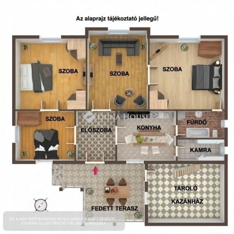 Eladó családi ház, Turán 43.9 M Ft, 4 szobás