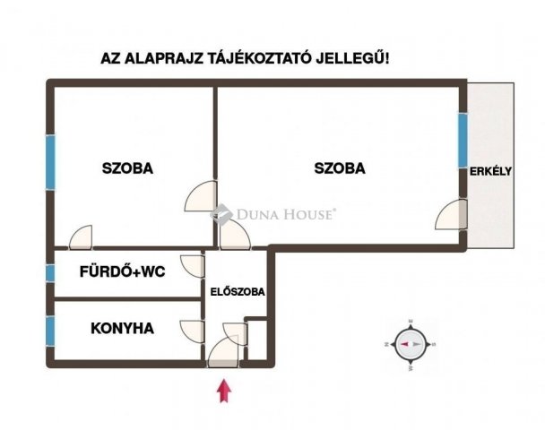 Eladó téglalakás, Orosházán 19.9 M Ft, 2 szobás