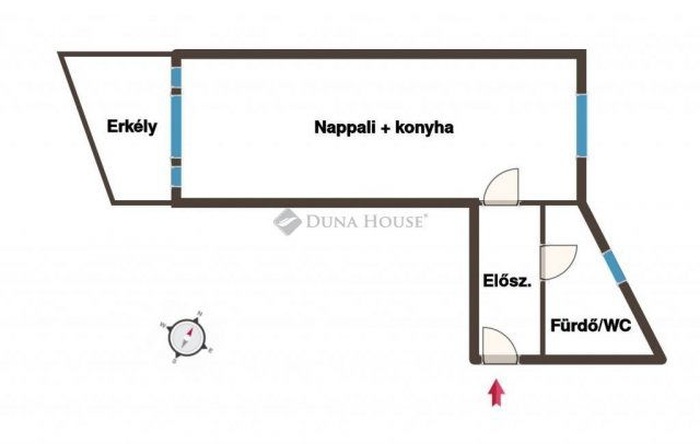 Eladó téglalakás, Kecskeméten 62.5 M Ft, 1 szobás