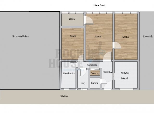 Eladó téglalakás, Békéscsabán 57.2 M Ft, 3 szobás