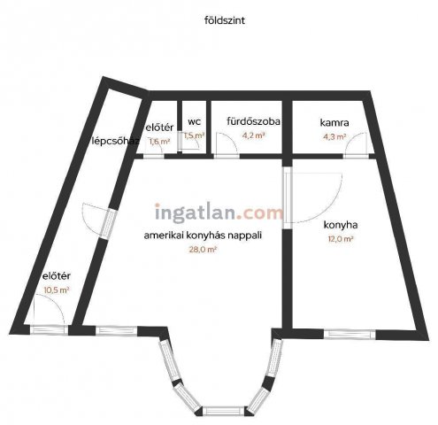 Eladó családi ház, Egerben 109.9 M Ft, 2+1 szobás