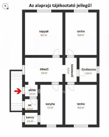 Eladó családi ház, Újszászon 17.5 M Ft, 3 szobás