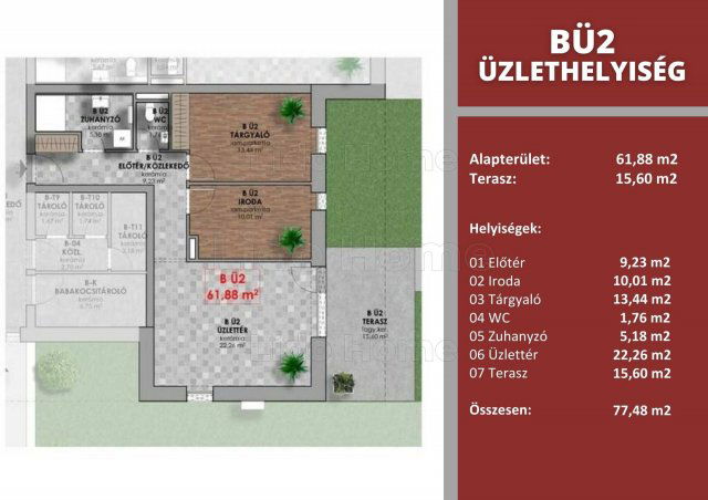 Eladó üzlethelyiség, Győrött 67.9 M Ft, 7 szobás