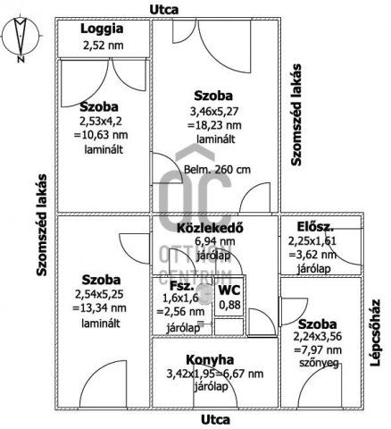 Eladó panellakás, Szegeden 53.9 M Ft, 4 szobás