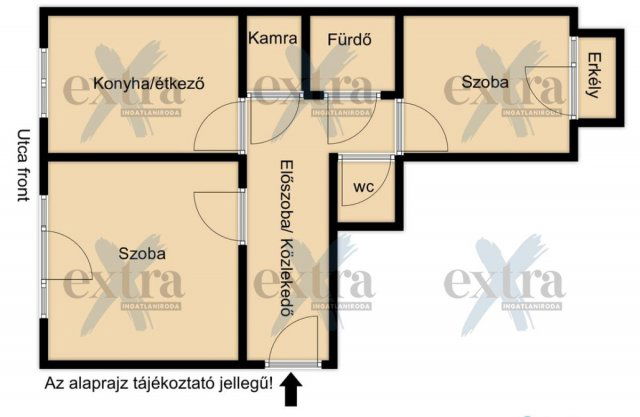 Kiadó téglalakás, albérlet, Szegeden 230 E Ft / hó, 3 szobás
