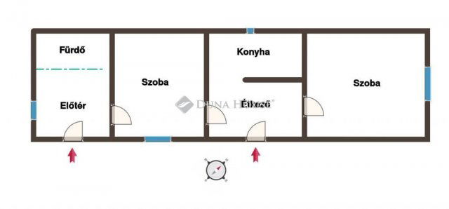 Eladó családi ház, Abában 14.9 M Ft, 2 szobás