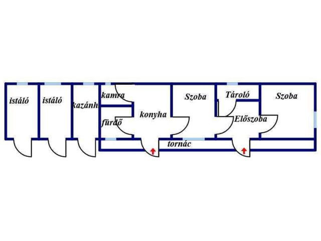 Eladó családi ház, Dégen 19.9 M Ft, 2 szobás