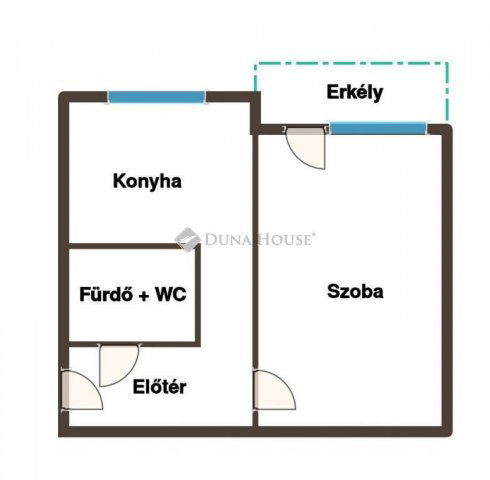 Eladó téglalakás, Tatabányán, Komáromi utcában 47.99 M Ft