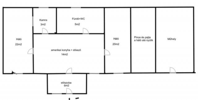 Eladó családi ház, Hásságyon 29.5 M Ft, 2 szobás