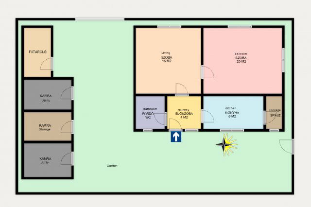 Eladó családi ház, Kiskunhalason 17.99 M Ft, 2 szobás