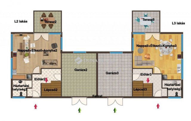 Eladó ikerház, Budapesten, III. kerületben 196 M Ft, 3+1 szobás