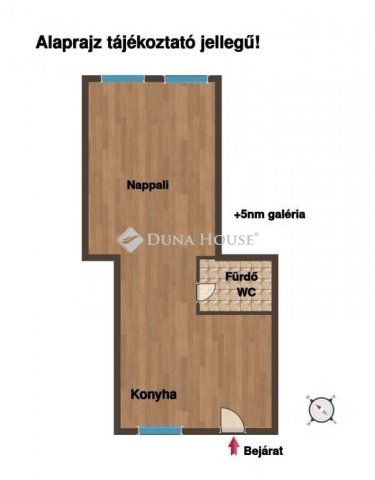 Eladó téglalakás, Budapesten, IX. kerületben 56.6 M Ft, 1 szobás