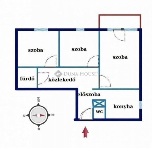 Eladó téglalakás, Pécsett 59.9 M Ft, 3 szobás