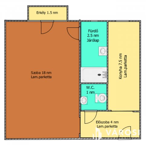 Eladó téglalakás, Salgótarjánban 19 M Ft, 1 szobás