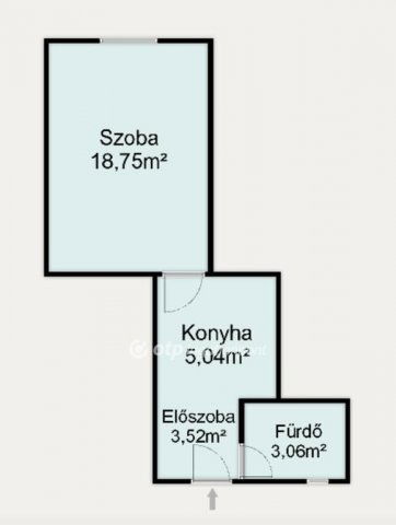 Eladó téglalakás, Budapesten, IV. kerületben 34.9 M Ft, 1 szobás