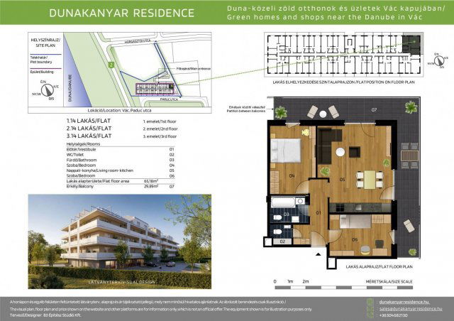 Eladó téglalakás, Vácon, Paduc utcában 99.9 M Ft, 3 szobás
