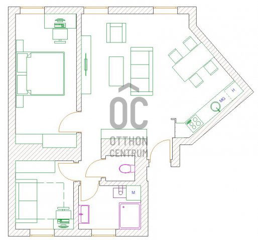 Eladó téglalakás, Budapesten, VII. kerületben 95.9 M Ft