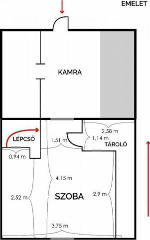 Eladó nyaraló, Gyódon 22 M Ft, 1 szobás / költözzbe.hu