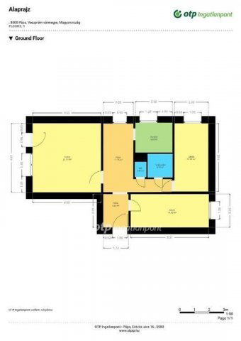 Eladó panellakás, Pápán 37.49 M Ft, 1+3 szobás