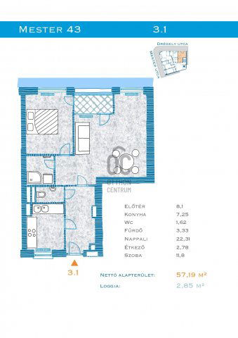 Eladó téglalakás, Budapesten, IX. kerületben 101.9 M Ft