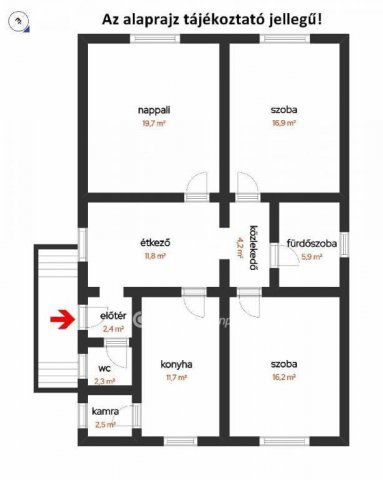 Eladó családi ház, Újszászon 17.5 M Ft, 3 szobás