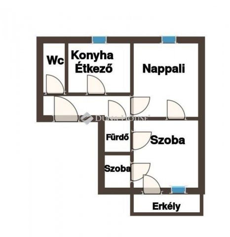 Eladó téglalakás, Pécsett 57 M Ft, 2+1 szobás