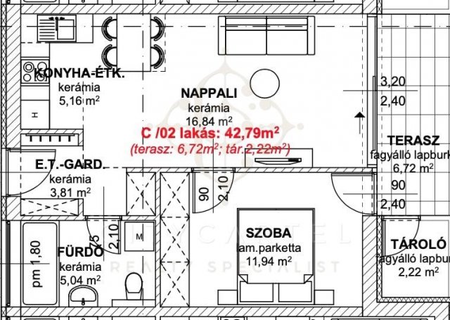 Eladó téglalakás, Balatonlelleén 58.99 M Ft, 2 szobás
