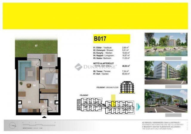 Eladó téglalakás, Siófokon 82.72 M Ft, 2 szobás