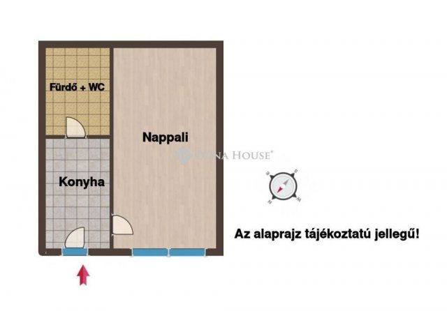 Eladó téglalakás, Budapesten, XIII. kerületben 44 M Ft, 1 szobás