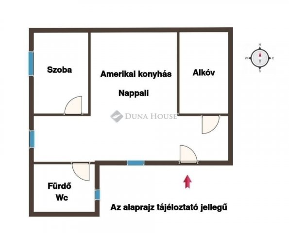 Eladó téglalakás, Budapesten, VI. kerületben 89.9 M Ft, 2 szobás