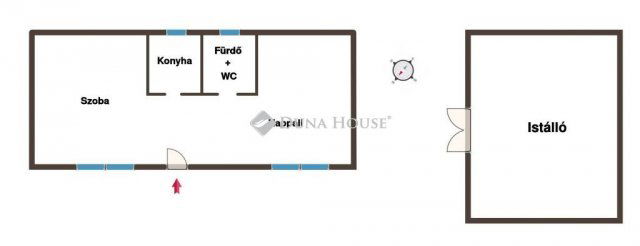 Eladó családi ház, Vértesszőlősön 35 M Ft, 2 szobás