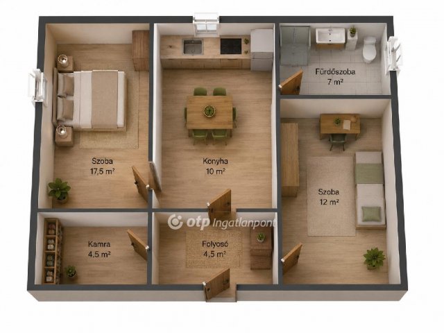 Eladó családi ház, Kunszentmiklóson 26.5 M Ft, 2 szobás