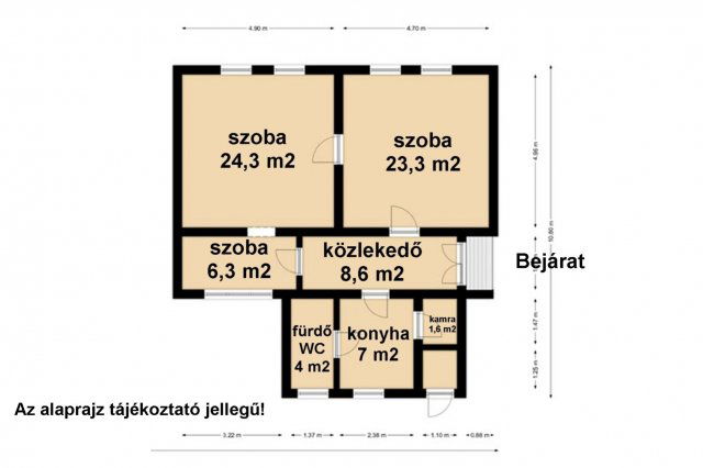 Eladó családi ház, Gyulán 17 M Ft, 2+1 szobás