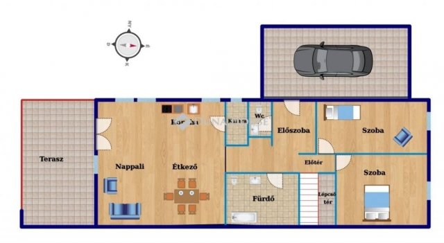 Eladó sorház, Debrecenben 120 M Ft, 5 szobás