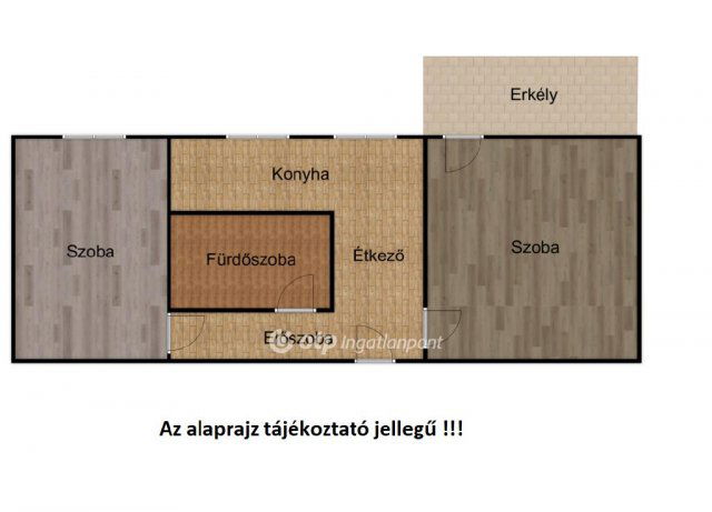 Eladó panellakás, Nyíregyházán 44.49 M Ft, 2 szobás