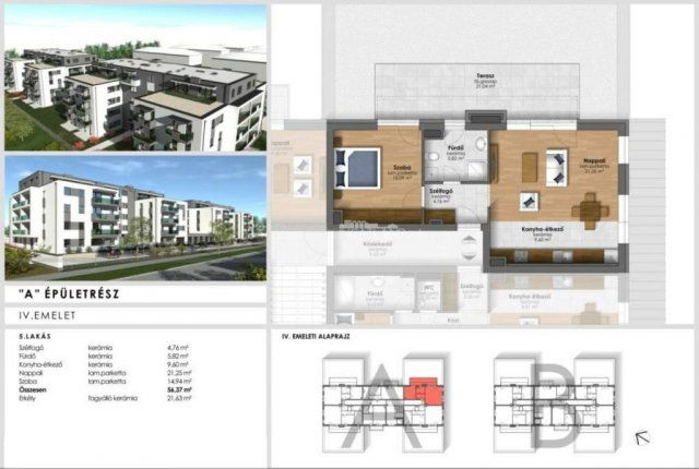 Eladó téglalakás, Szombathelyen 63.9 M Ft, 2 szobás