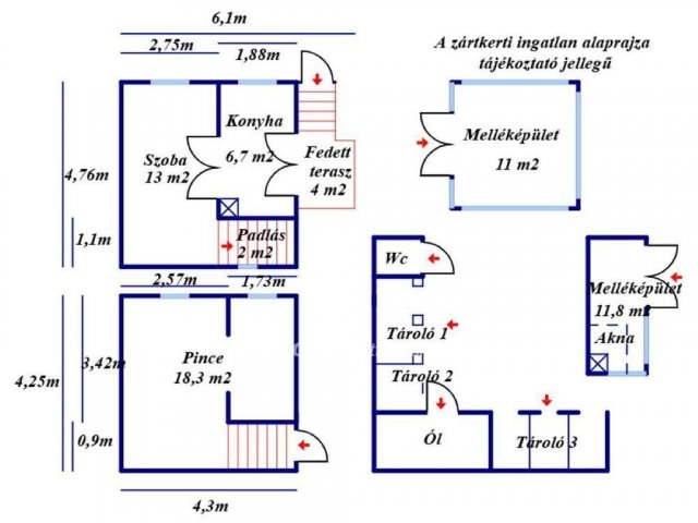 Eladó családi ház, Kecskeméten 14.9 M Ft, 1 szobás