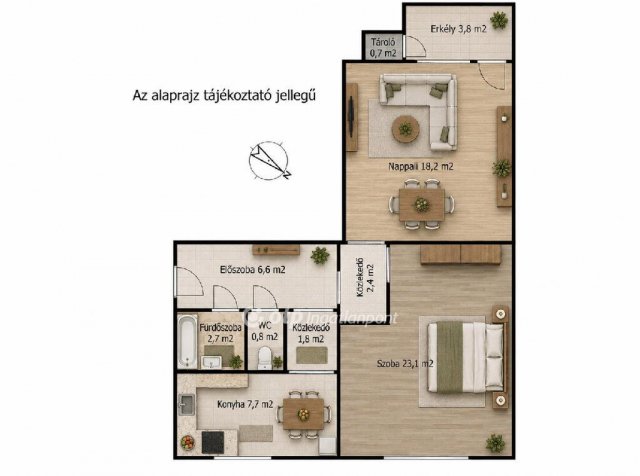 Eladó panellakás, Szigetszentmiklóson 65.9 M Ft, 2 szobás