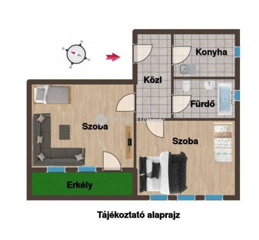 Eladó panellakás, Hatvanban 40 M Ft, 2 szobás